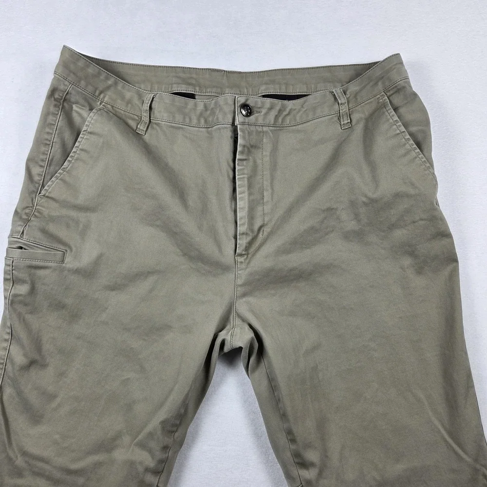 BYLT Stretch Cotton Chino Pant Lot (2) Men's Sz 40x30 Beige Blue Stretch Comfort